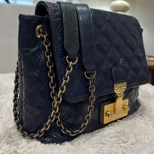Marc Jacobs | Blue Quilted Leather Shoulder Bag